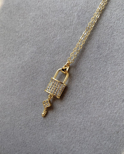 Lock & key necklace