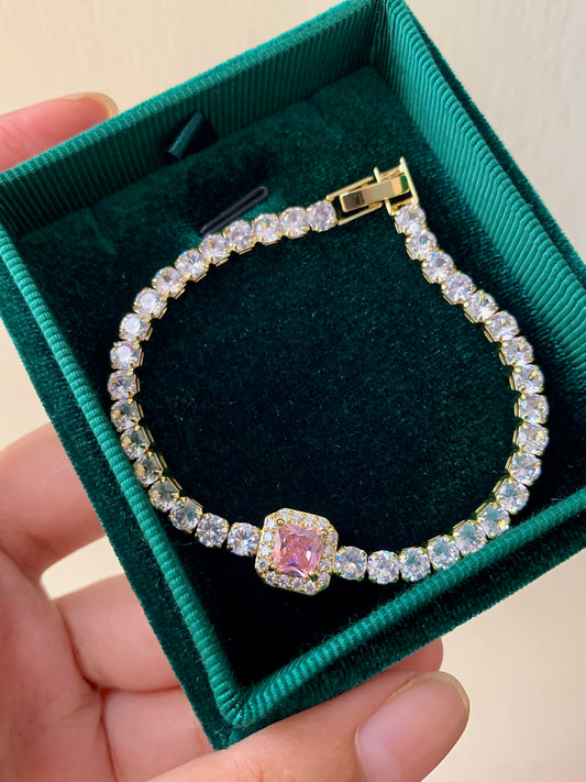 Sakura tennis bracelet