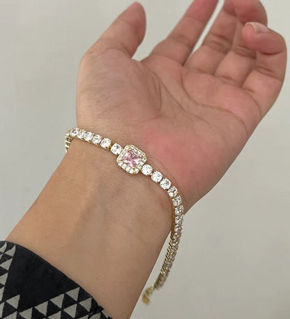 Sakura tennis bracelet