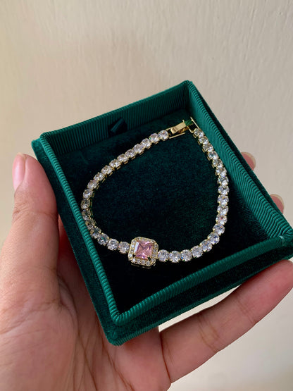 Sakura tennis bracelet