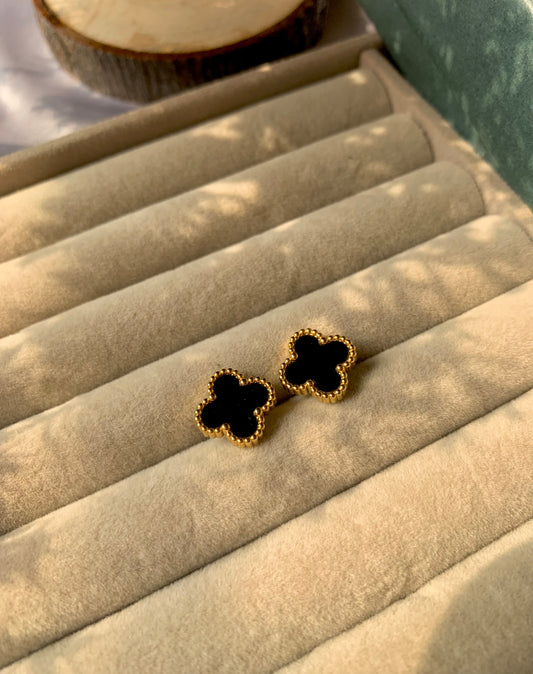 Black clover studs